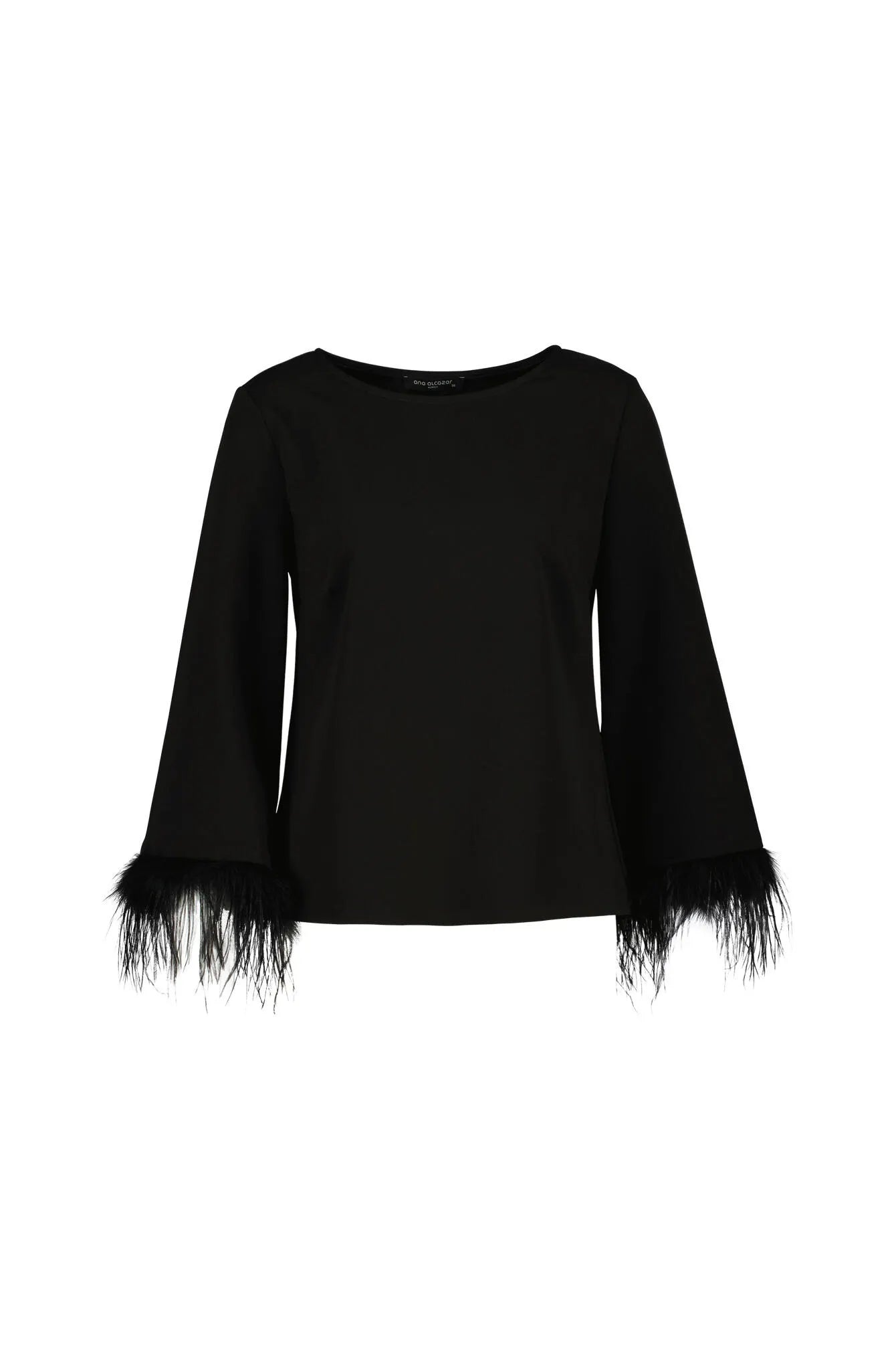 Langarmshirt mit Federn
