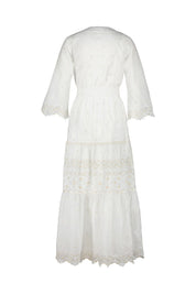Sommerkleid Maxi mit Lochstickerei