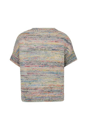 Strick-T-Shirt aus Baumwollmix