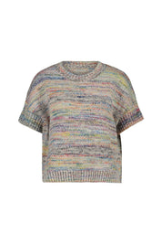 Strick-T-Shirt aus Baumwollmix