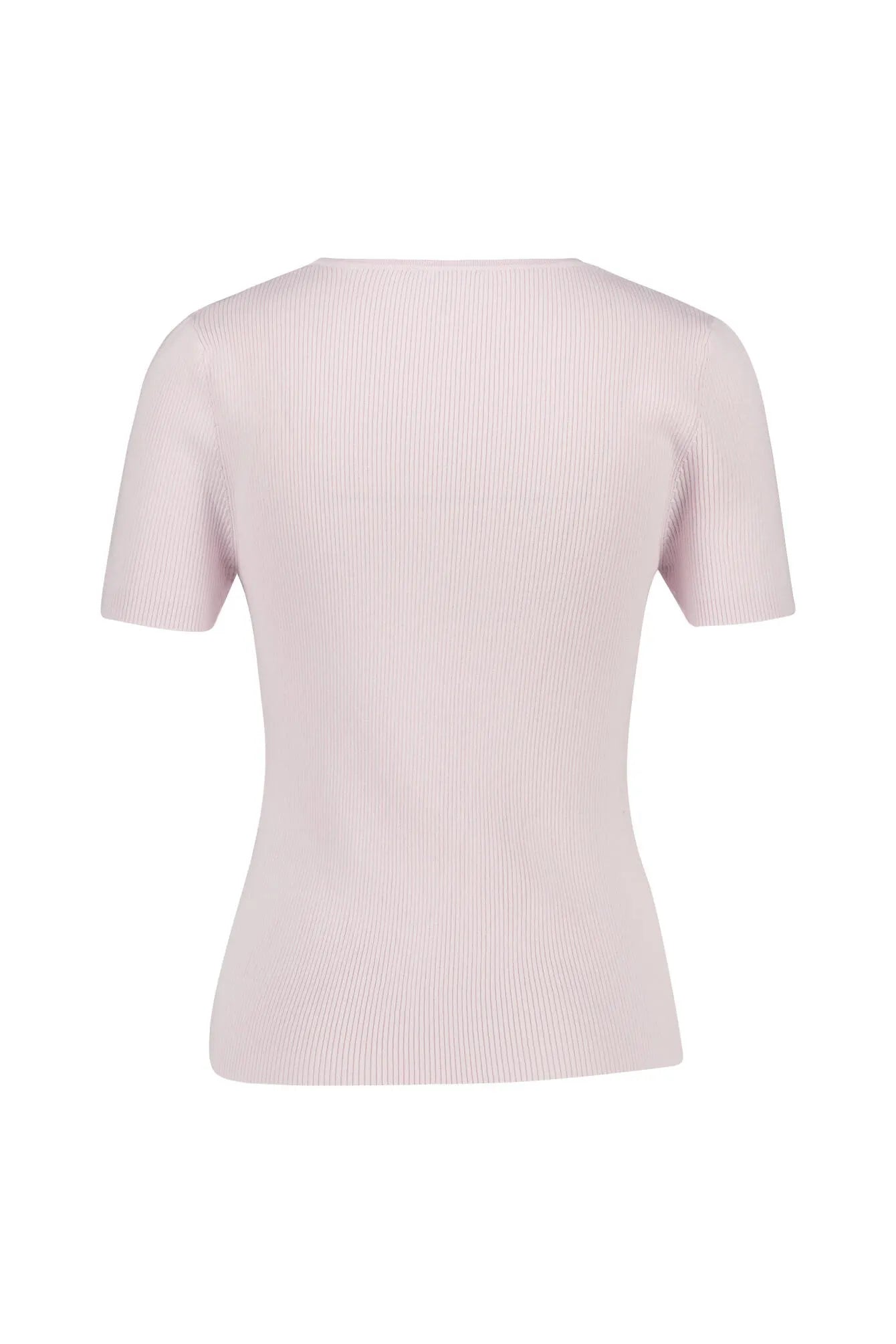 T-Shirt aus Rippstrick