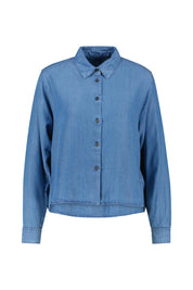 Jeansbluse aus Lyocell