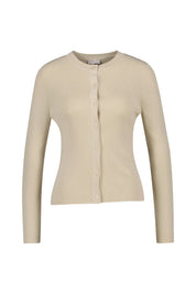 Strickjacke aus Rippstrick