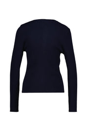 Strickjacke aus Rippstrick