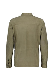 Overshirt aus Leder Regular Fit