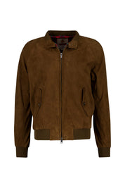 Lederjacke Slim Fit mit Stehkragen