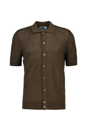 Strickpoloshirt Regular Fit aus Baumwolle