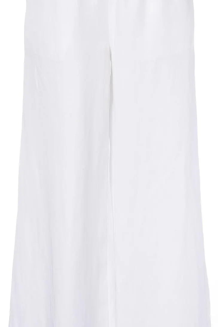 Hose LEAF Wide Leg aus Leinenmix