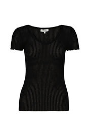 T-Shirt aus Seide-, Baumwollmix