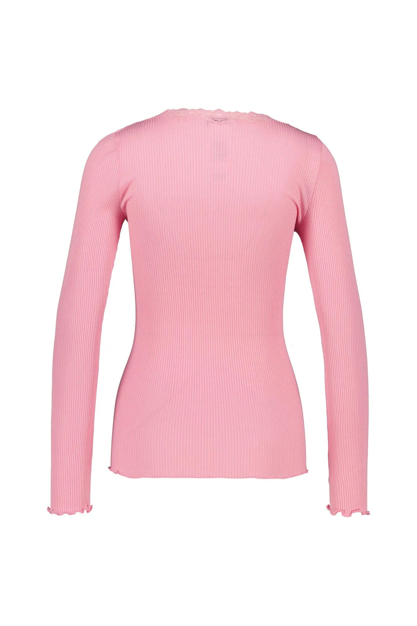 Langarmshirt aus Seide-, Baumwollmix