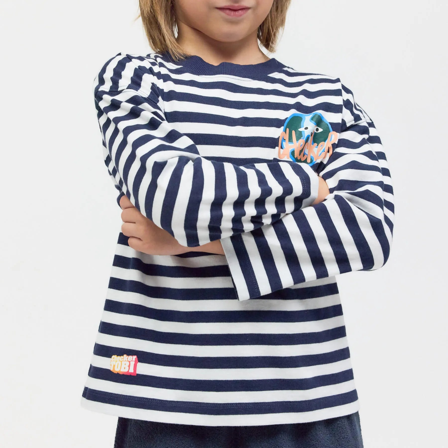 Langarmshirt CHECKER TOBI Relaxed FIT