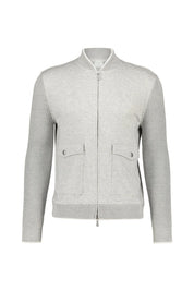 Sweat-Hybridjacke aus Baumwollmix