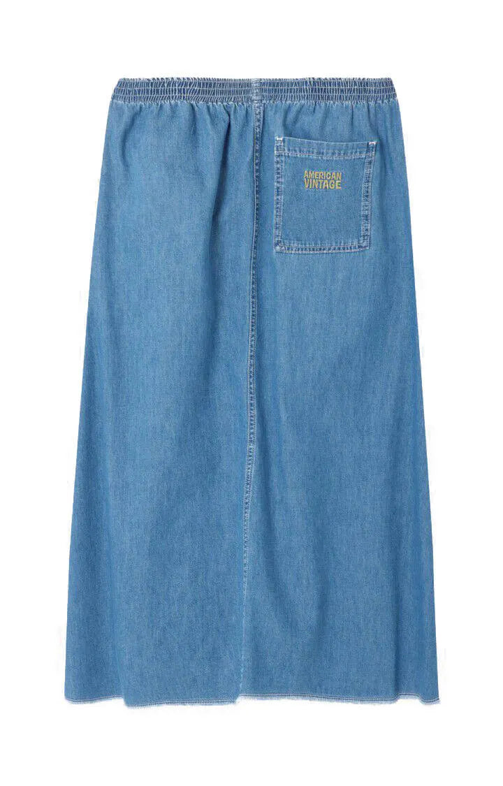 Jeansrock Midi aus Baumwolle