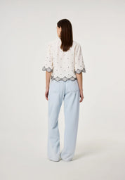 Bluse aus Baumwollmix