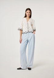 Bluse aus Baumwollmix