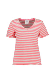 T-Shirt gestreift aus Baumwollmix