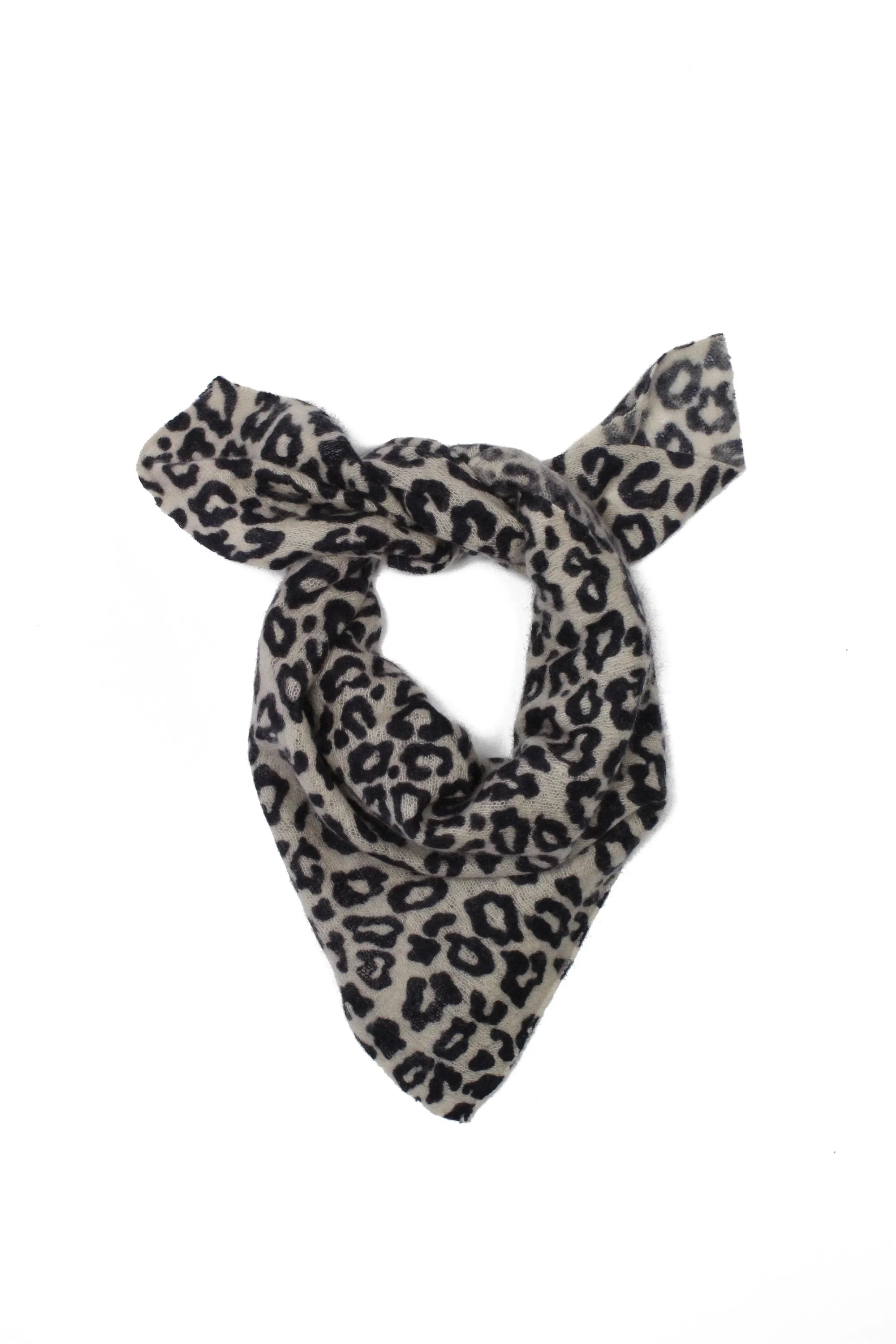 Tuch Leoprint aus Kaschmir