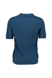Strick-Poloshirt aus Baumwollmix