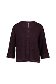 Overshirt aus Kaschmir-, Baumwollmix
