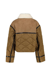 Jacke in Wildleder-Optik