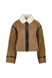 Jacke in Wildleder-Optik