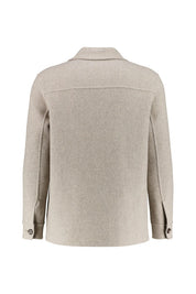 Wolljacke mit aufliegendem Kragen