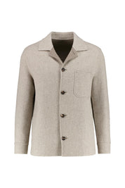 Wolljacke mit aufliegendem Kragen