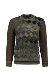 Strickpullover aus Woll-, Alpakamix