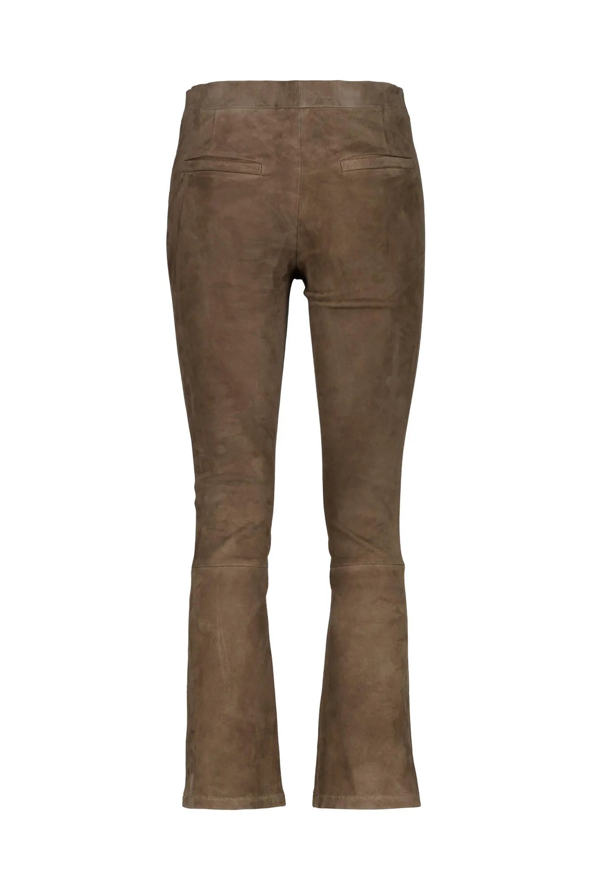 Wildleder-Hose Slim Fit mit Schlag