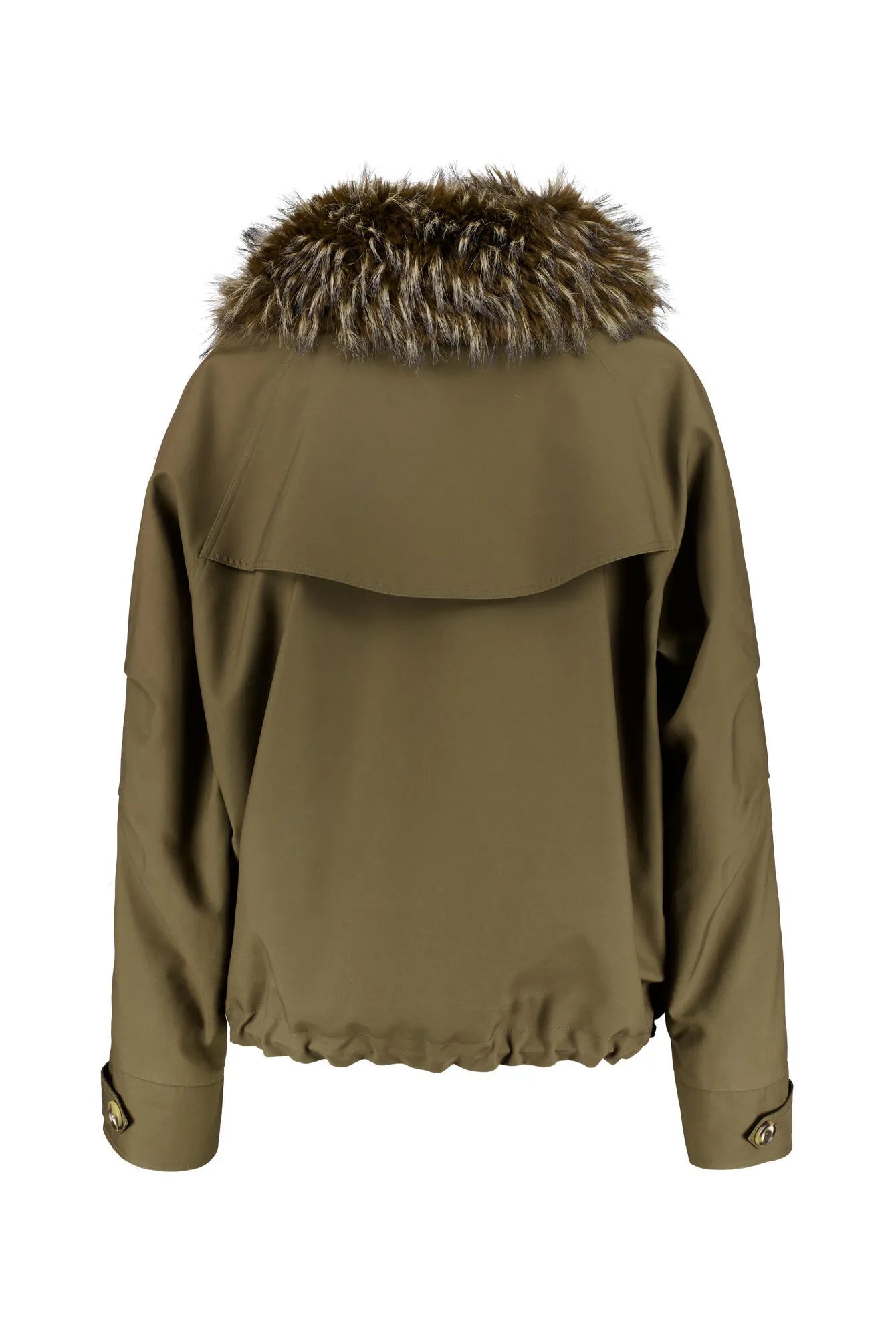 Jacke mit Faux Fur Kragen