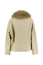 Jacke mit Faux Fur Kragen