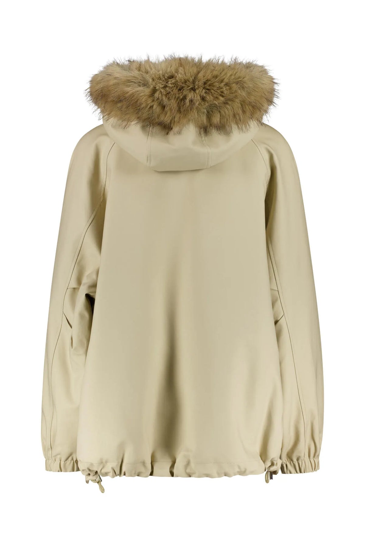 Jacke mit Faux Fur Kragen