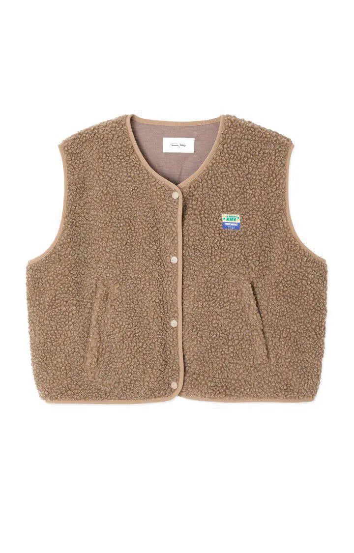 Fleeceweste in Teddy-Optik