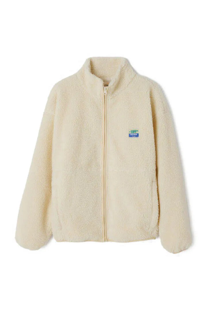 Fleecejacke mit Stehkragen