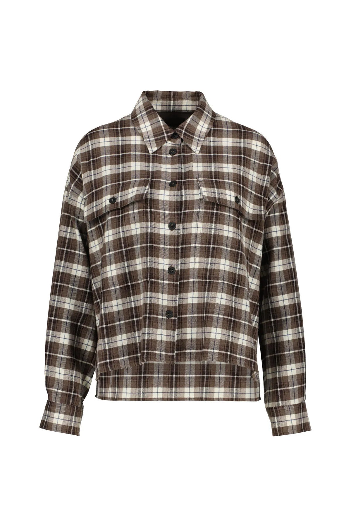 Bluse aus Schurwollmix