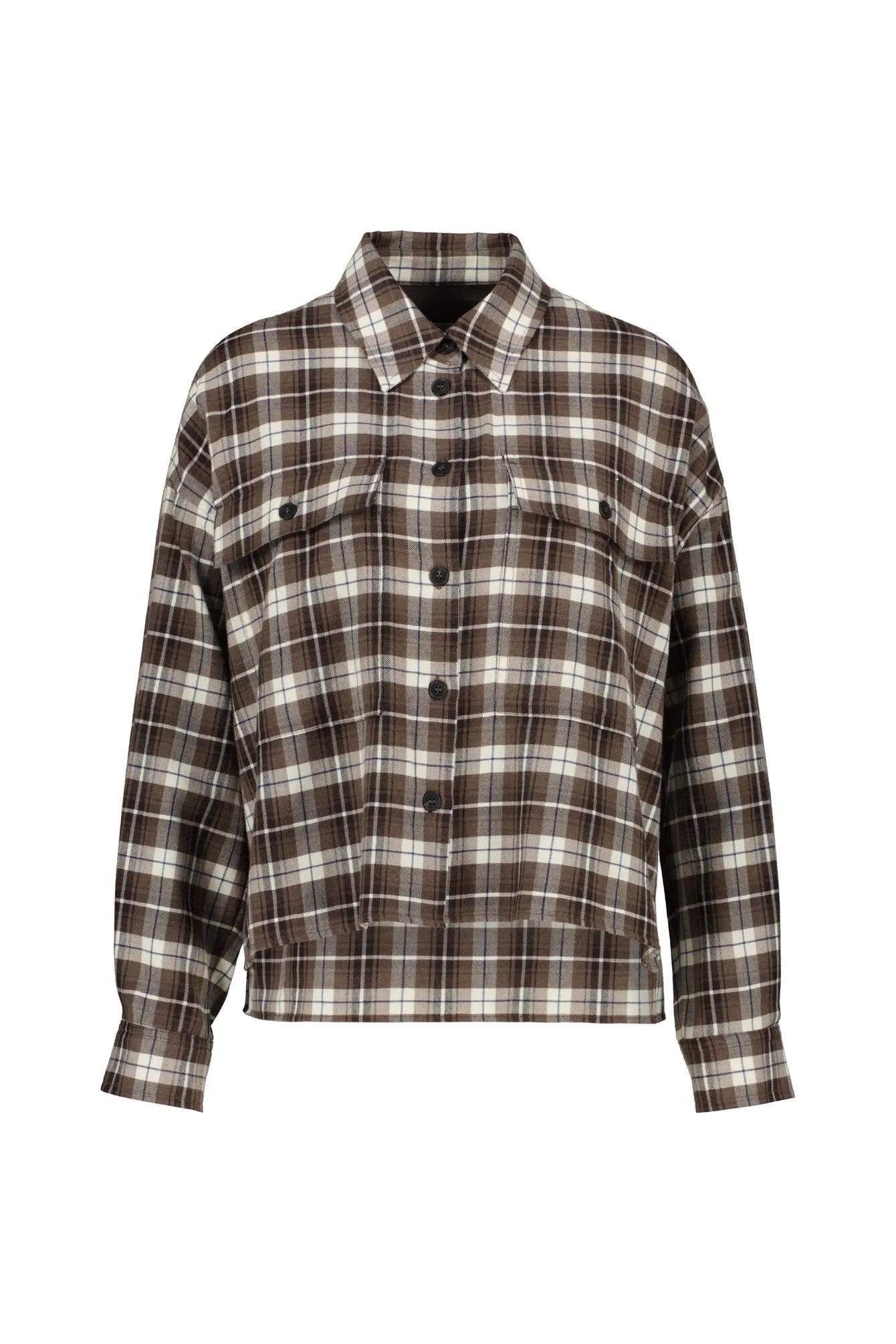 Bluse aus Schurwollmix