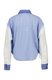 Patchwork-Bluse Relaxed Fit