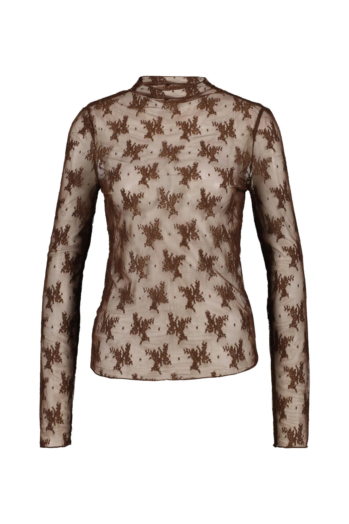 Langarmshirt mit Mesh-Optik
