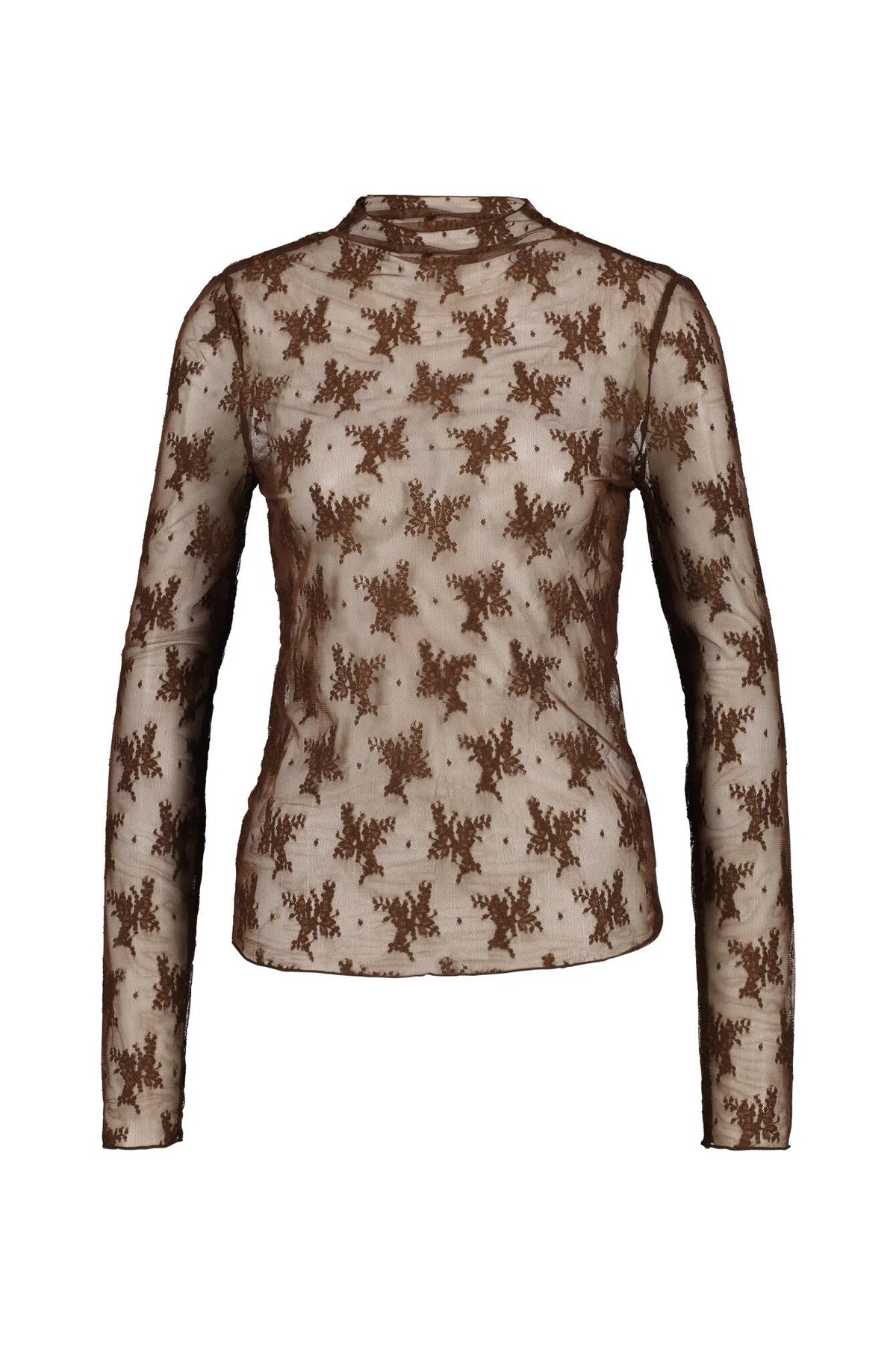 Langarmshirt mit Mesh-Optik