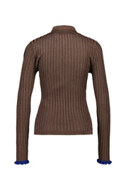 Poloshirt KARAN in Metallic-Optik