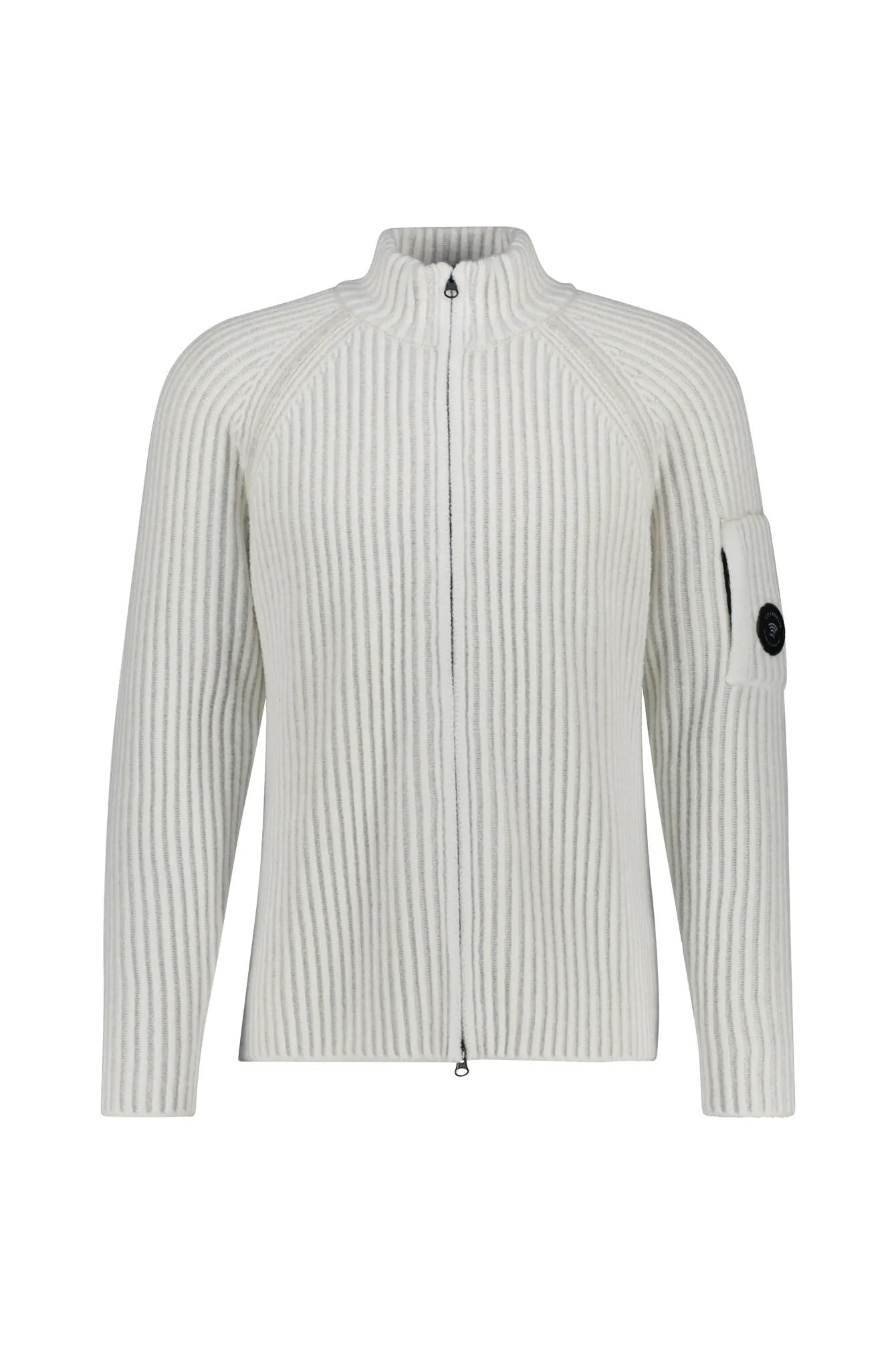 Strickjacke mit Stehkragen