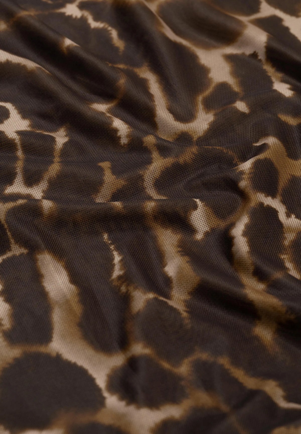 Mesh Langarmshirt Animalprint