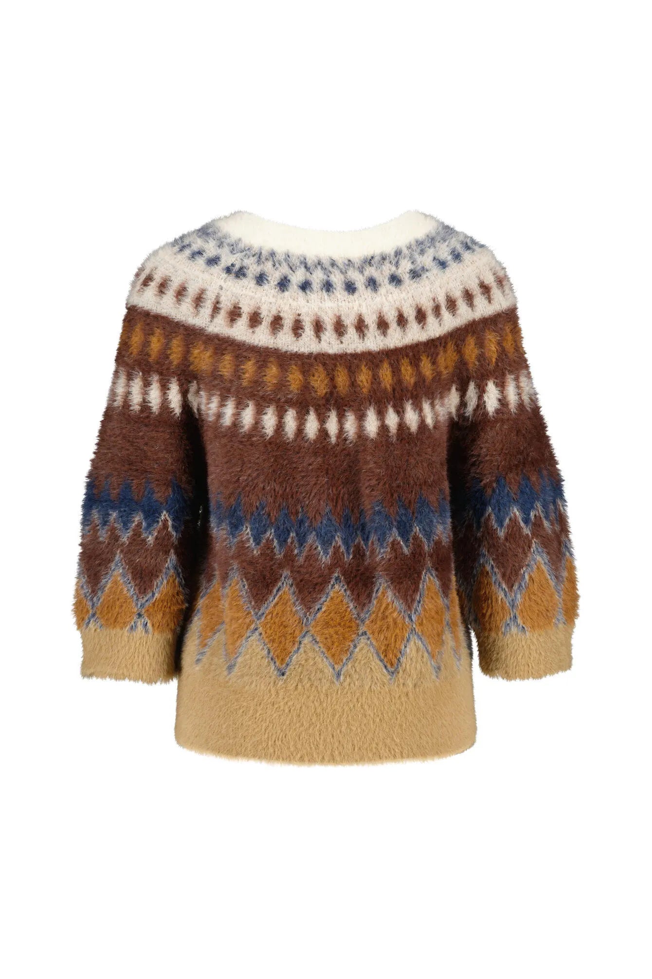 Strickpullover gemustert