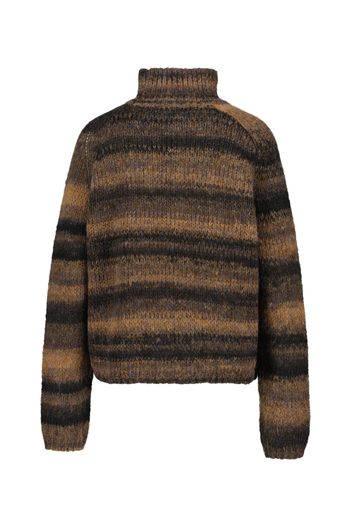 Strickpullover mit Stehkragen