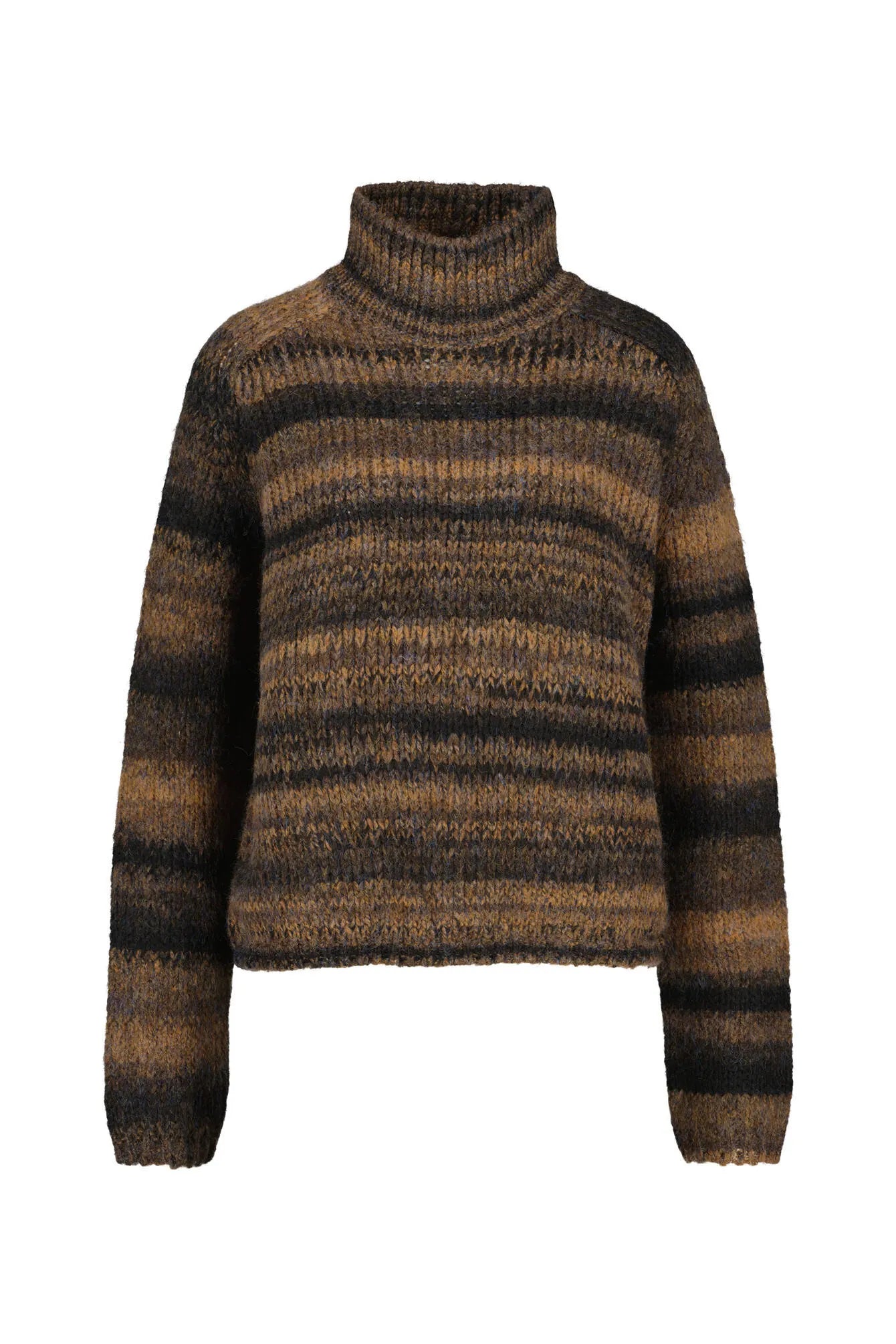 Strickpullover mit Stehkragen