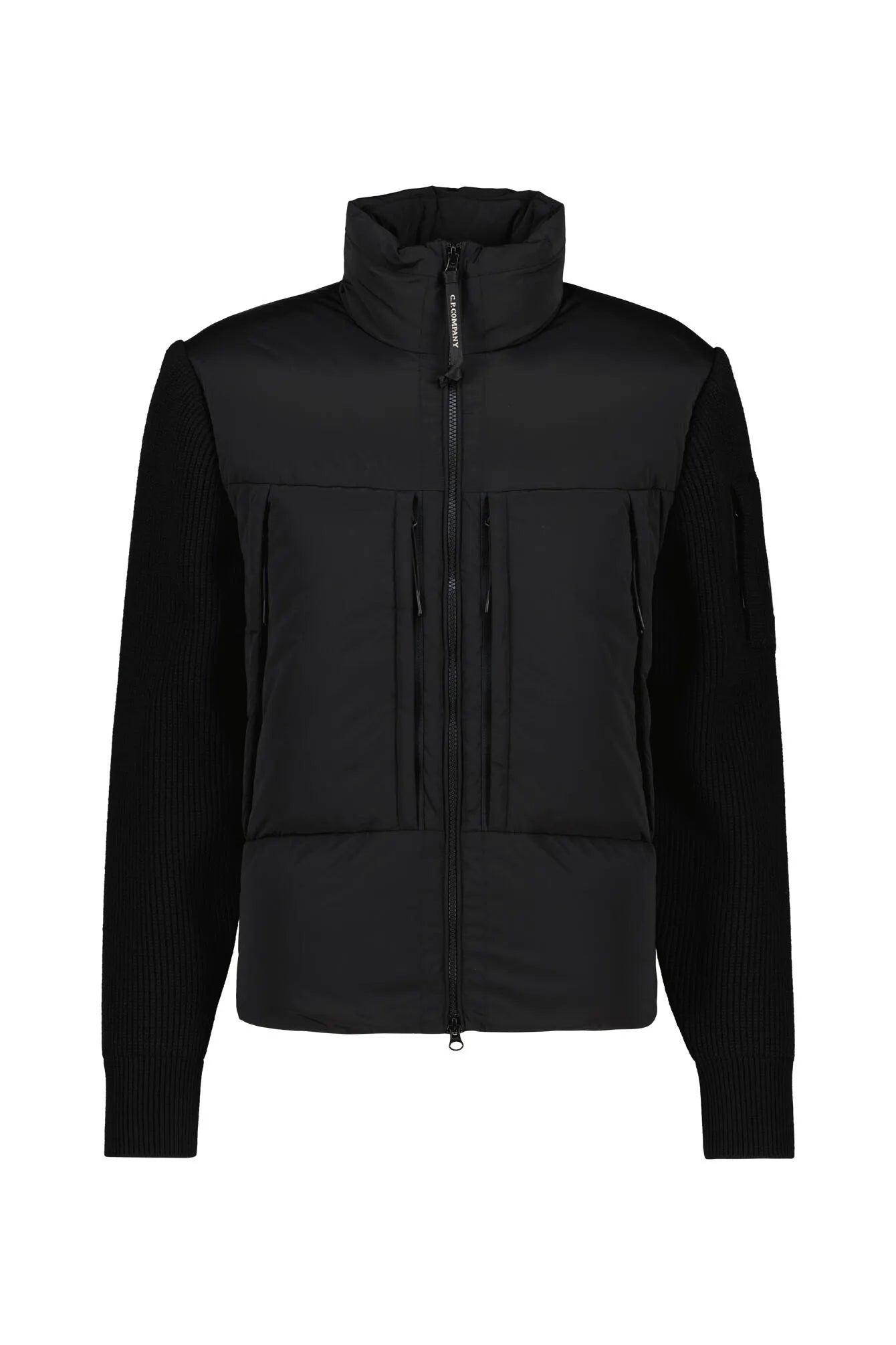Daunen-Hybridjacke mit Stehkragen