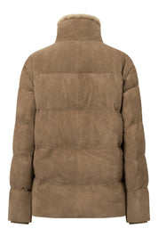 Lederjacke mit Stehkragen