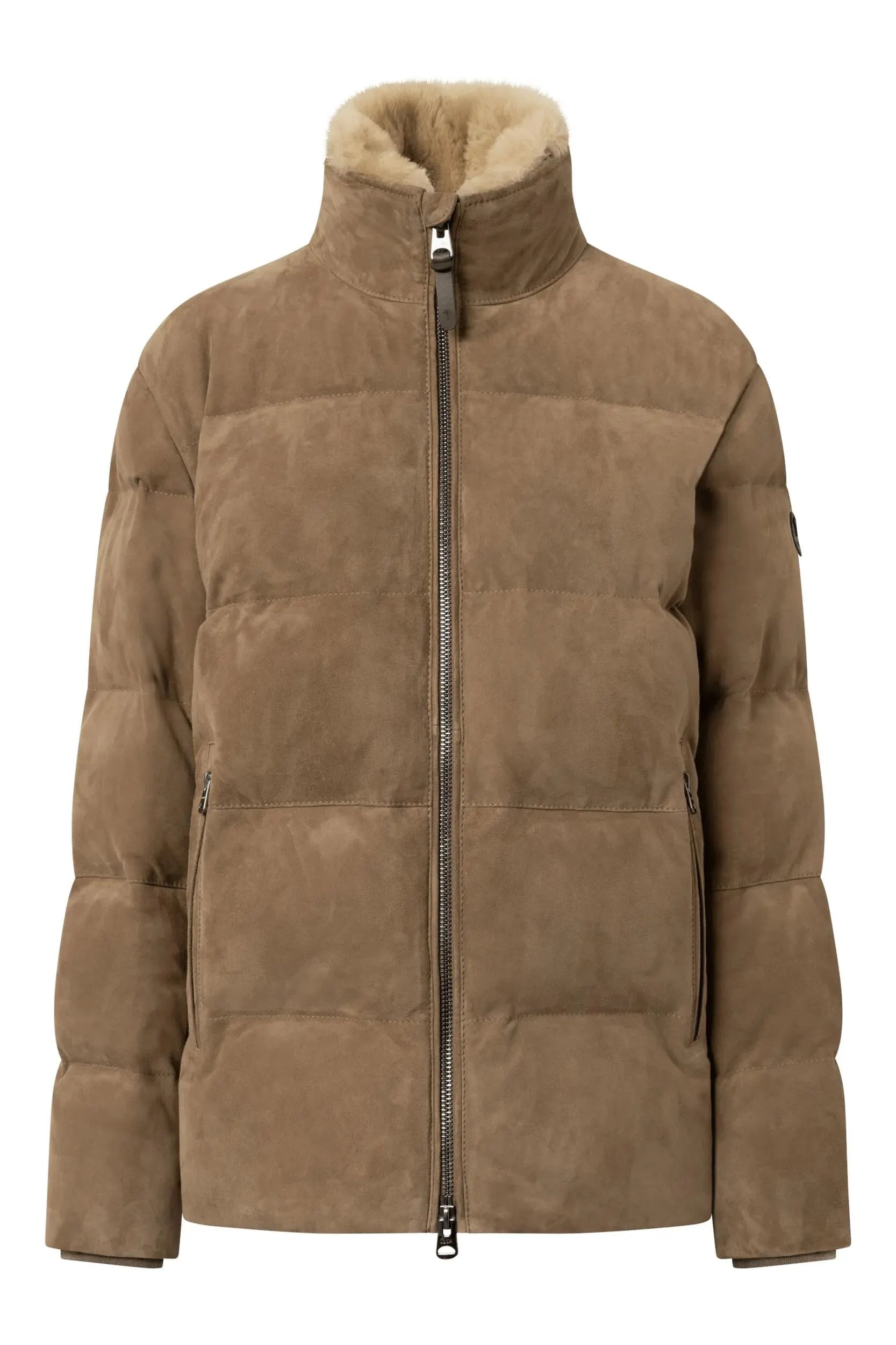 Lederjacke mit Stehkragen