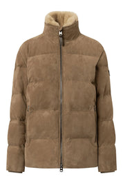 Lederjacke mit Stehkragen