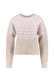 Strickpullover gemustert